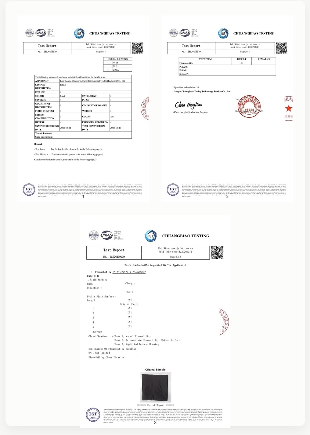 Fabric test report 02