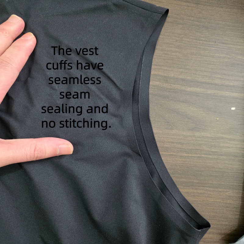 Vest cuff seamless seam sealing with no stitching